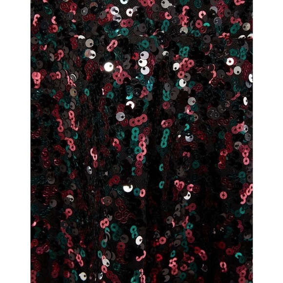 New Antik Batik Lazer Lace-up Sequin Tulle Mini Dress 🪩 SZ 6 NWT! - Picture 5 of 16